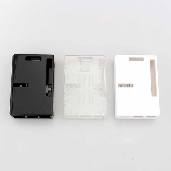 Til Raspberry Pi 2 Model B B+ Etui Sort ABS Plast Cover Skal Taske Kabinet Computerboks