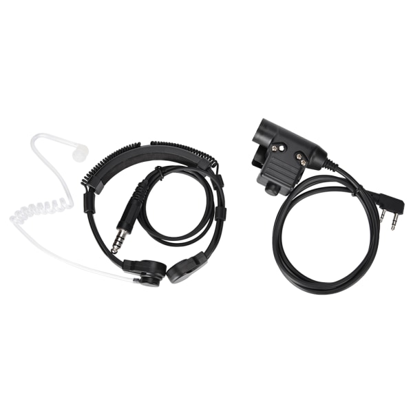 Halsbetjent lufttube med U94 militær-grade taktisk PTT behageligt walkie talkie headset