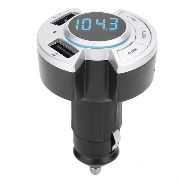 Bilmontert Bluetooth MP3-spiller Multifunksjon FM-sender U-disk USB-lading