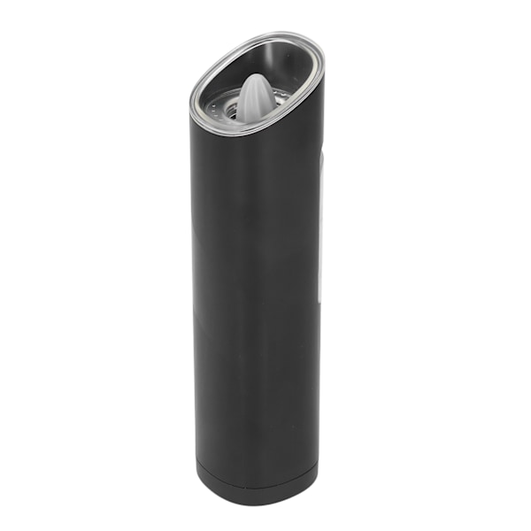 Elektrisk pepparkvarn med gravitation, justerbar malningsgrad med keramisk kärna, batteridriven och utrustad med stark LED-lampa, transparent