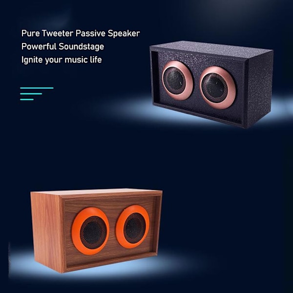 Træ Diskant Højttaler HiFi Tabsløs Lyd Passiv Træ Diskant Højttaler 35W 6Ω