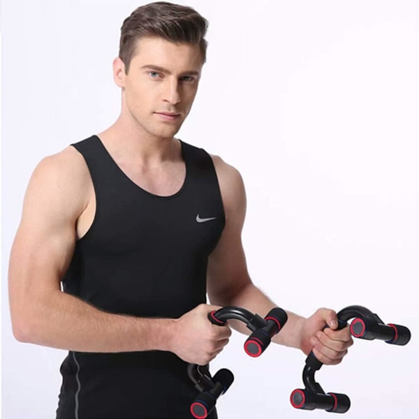 Ergonomiska Push-up Bar Ställ för Ökad Effektivitet, Lutande Push-up Bar Ställ med Halkfria Skumgrepp för Säkrare Överkroppsövningar