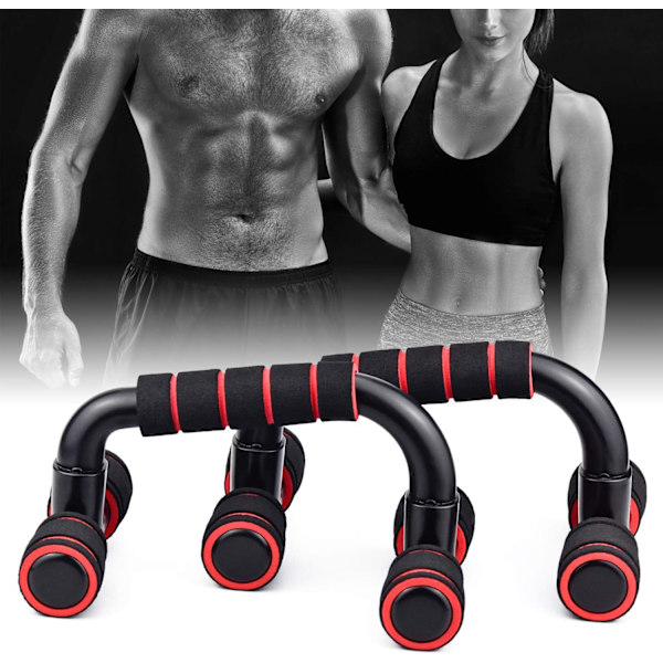 Ergonomiska Push-up Bar Ställ för Ökad Effektivitet, Lutande Push-up Bar Ställ med Halkfria Skumgrepp för Säkrare Överkroppsövningar