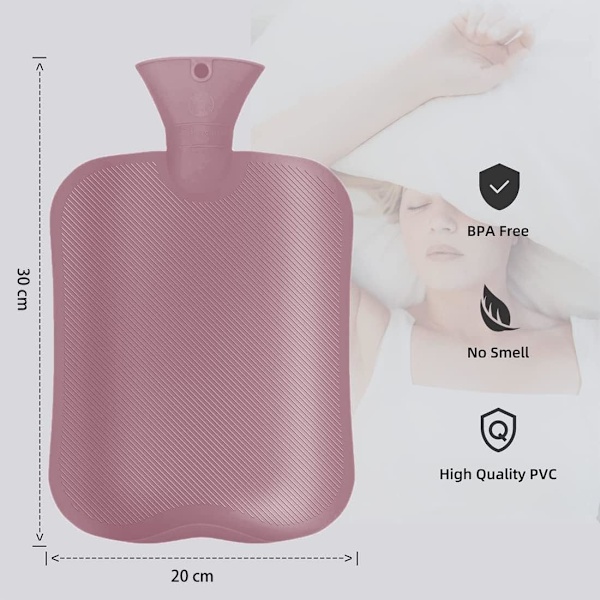 Varm eller kall kompress Vattenflaska, portabel och smärtlindrande lösning med högkvalitativt PVC-material, åldringsbeständig och explosionssäker, elegant