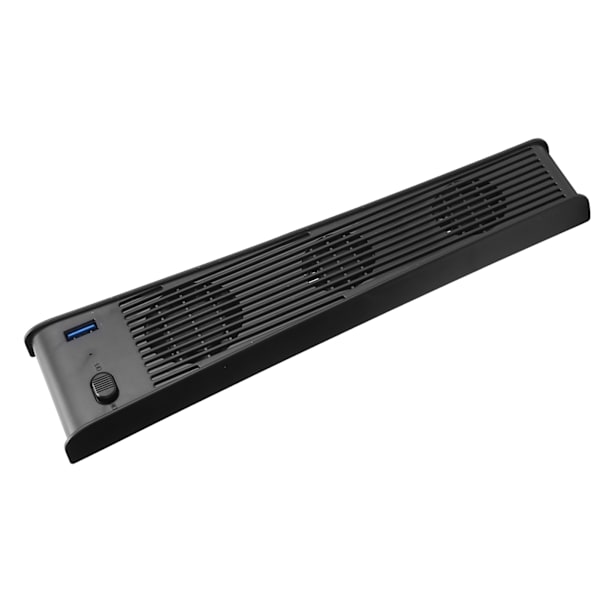 Spelkonsol Kylfläkt för PS5 USB-kylare med 3 fläktar för PS5 DE/CDROM Spelvärd (Svart)