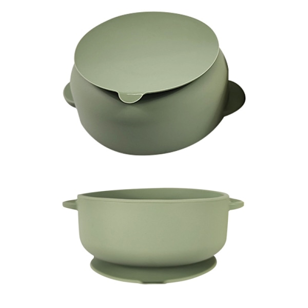 2 st Barnskål militärgrön