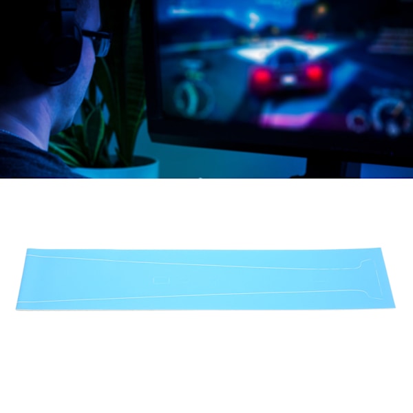 Midtskin for PS5-konsollen, integrert, ripebestandig midtre stripemærkat til PS5 Digital Edition-vert, blå