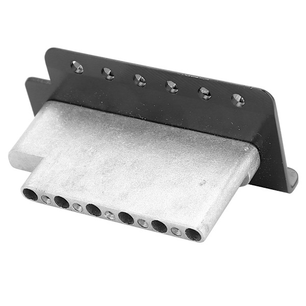 Tremolo-system med rulle enkelt lås vibrato bro hale stykke til ST guitar (sort)