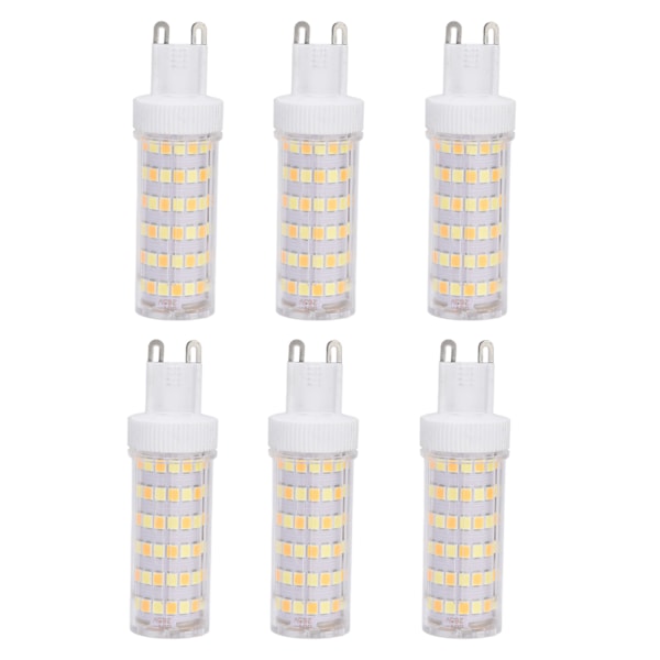 Energibesparande Ersättnings G9 LED-lampa Dimbar, Kronljusbelysning, 2700K Mjukt Varmvitt, 6 st Keramisk Bi-pin Sockel