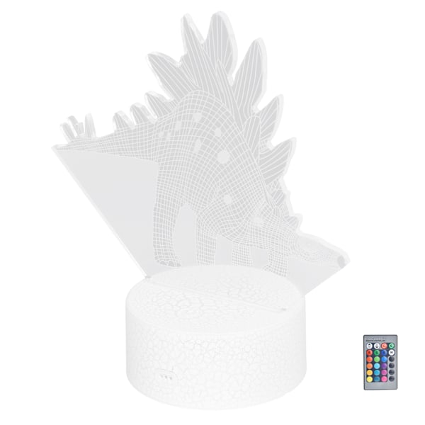 Säker Miljövänlig Barnrumslampa, 3D Optisk Illusion Nattlampa, Färgskiftande LED Dinosaurielampa För Barnrum Eller Vardagsrum