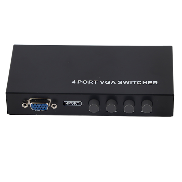 4-porttinen VGA-kytkin SVGA-näytön jakoswitch-boksi 4-in-1-out LCD-näytölle PC-TV-näytölle