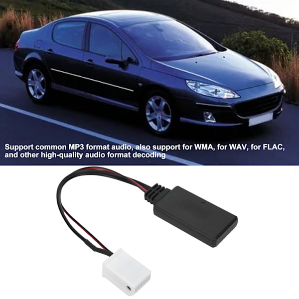 Stereo AUX -kaapeliadapteri Radio RD4 Bluetooth -moduuli sopii Citroen C2 C3 C4 C5 C6 Berlingoon