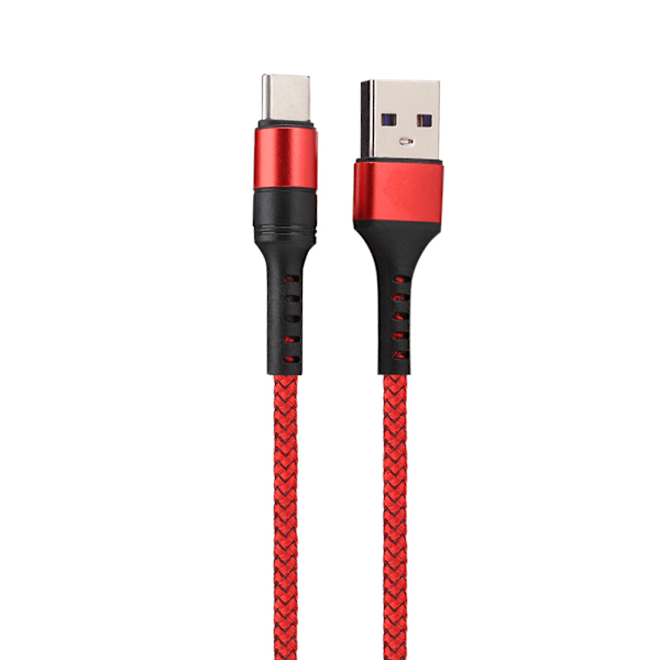 1M 5A TypE C Snabbladdningsdatakabel för Huawei P10/P10plus p20/P20Pro (Röd)
