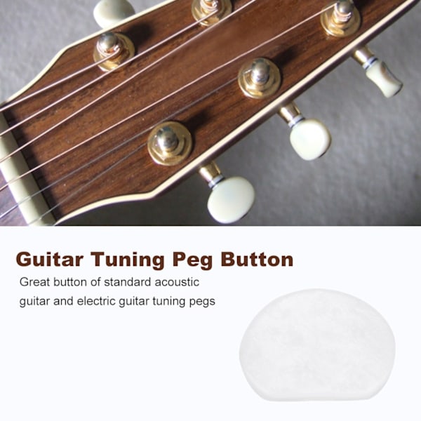 6 stk/sett stemmeskruer maskinhoder akrylknapper for gitar (#1)