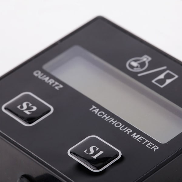 LCD-varvräknare/timräknare mätare RPM-timmesskärm för 2/4-takts tändstiftsbensinmotor motorcykel ATV