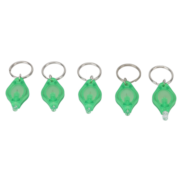 5-pack Mini LED-nyckelringsficklampa Bärbar nyckelringsficklampa f