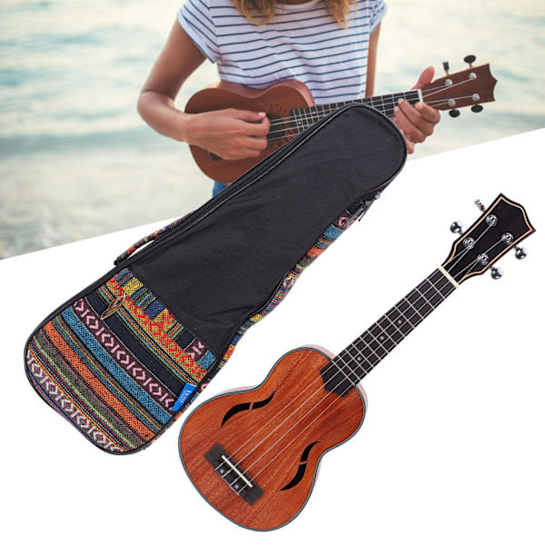 21 tuuman ukulele-setti lämmin syvä sävellys ylisuuri viritin poimi mahonki-instrumentti aloittelijoille