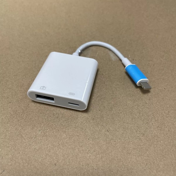 iPhone SD-kortläsare med Lightning-kontakt, Multipurpose Media Adapter för snabbladdning