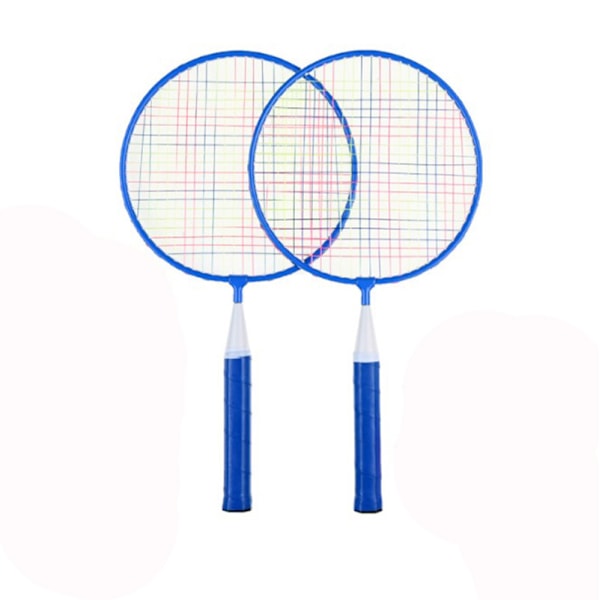 Muscle Power Badmintonracketar med ram, kolfiberskaft med hög repulsion, racketset för utomhussporter, lättviktsdesign för barnstorlek nybörjare