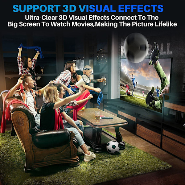 HD Multimedia Interface 2.1 TV Computer til 4K Projektor 8K60hz Skærm HD Kabel Pearl Chrome 2.1V 8K 2meter