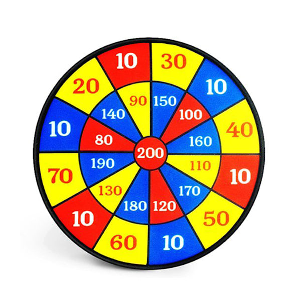 Säker Material Bärbar Darttavla, Färgigenkänning & Förbättring av Matematiska Färdigheter för Inomhus- och Utomhusspel