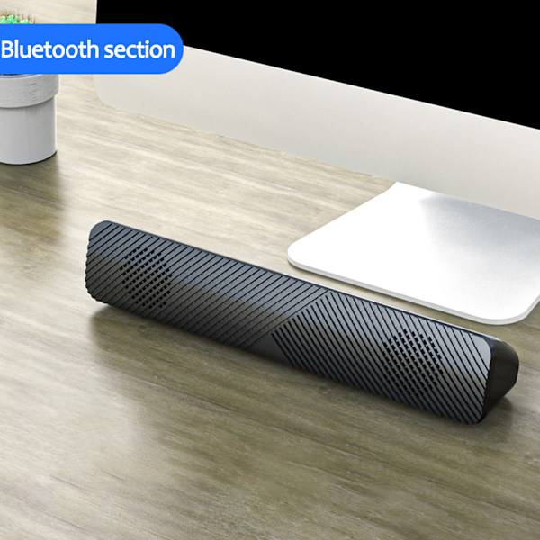 Bass Surround 3-tums Stor Högtalare, Anpassad Design För Optimal Placering LED Andningsljus Högtalare