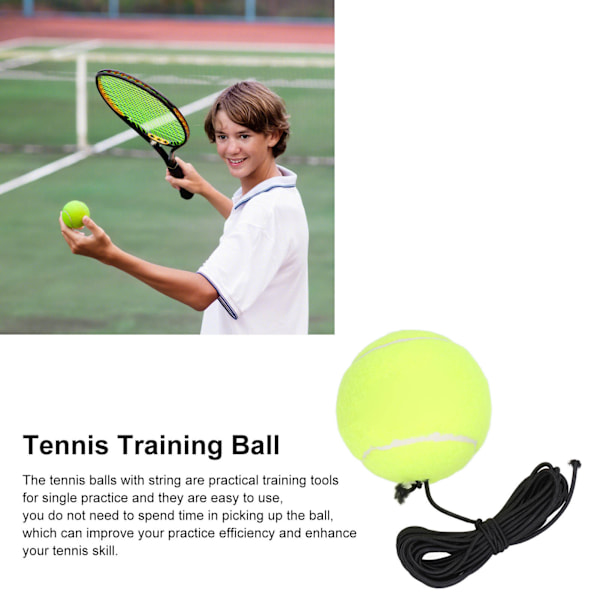 Tennis träningsbollar med snöre Självträning Tennis Tränare Träning Rebound Träningsverktyg