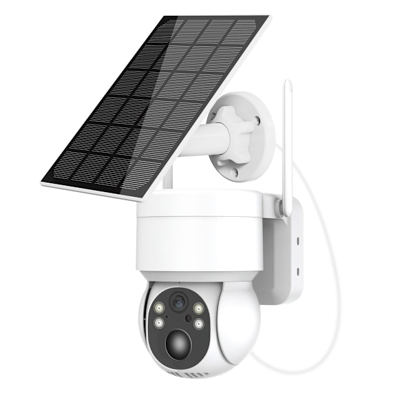 Live Video Streaming, Solardriven säkerhetskamera för utomhusbruk, Rörelsedetektering med hörbart alarm & Push-meddelande