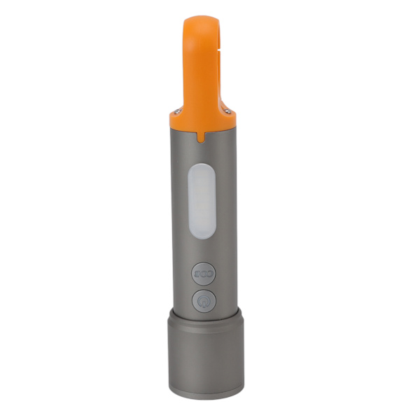 LED-ficklampa med hög ljusstyrka, zoombar, bärbar, COB, uppladdningsbar