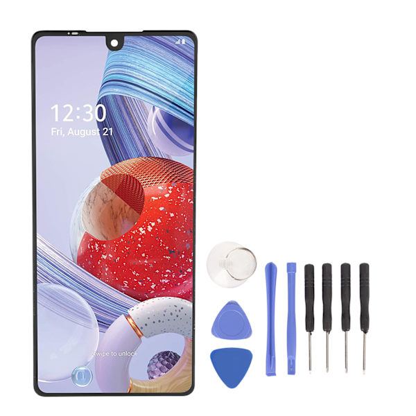 for LG Stylo 6 Skjermutskifting 6,8 Tommers LCD-skjerm Berøringsskjerm Digitizer Skjermmontering for Q730 LM‑Q730TM Q730AM