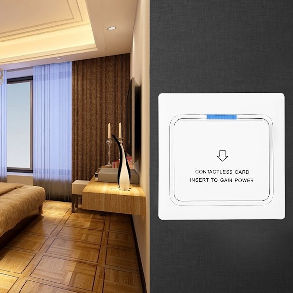 Strömbrytare med sensor för elnyckelkort, 170V-250V, för energibesparing på hotell