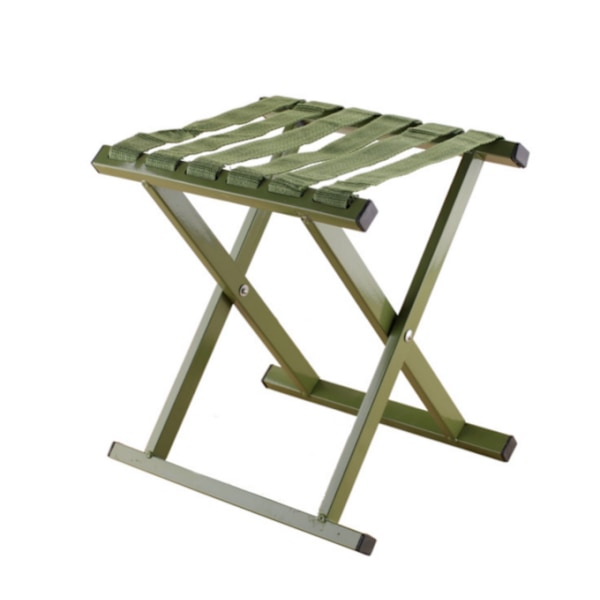 Portabel hopfällbar utomhuspall, robust konstruktion, kraftigt militärklassat stålrör för camping, fiske, trädgård, resor, strand, picknick och