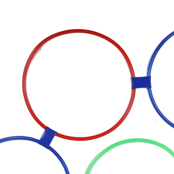 10 st Barn Träning Hula Hoops Hopp Hoppspel Ringar för Sensorisk Träning Fysisk Kondition