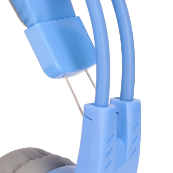SYG25 Cat Ear Gaming Headset USB+3,5mm Plug Gaming Hörlurar Stödjer Volymjustering Mikrofon Mute(Blå )