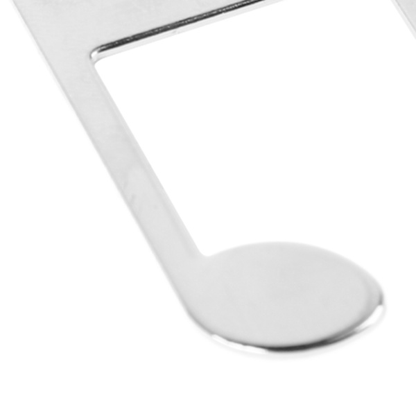 Musik Bog Klip Metal Bærbar Bog Side Holder Klip til Klaver Guitar Noder Stativ Sølv