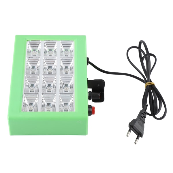 15W 12LEDs RGB Flash Scenelys til Fest Disco Lys Lampe EU Pl