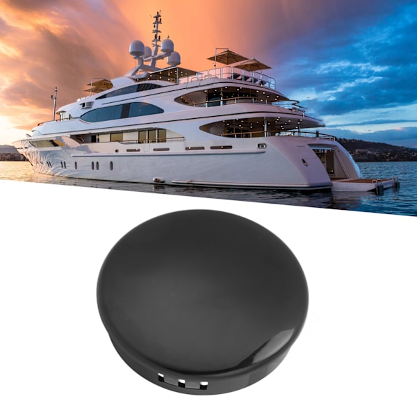 2,75 tums svart PC rattnavkapsel med hög hållfasthet båttillbehör för yacht marin