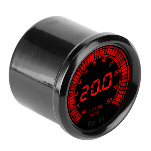 52mm Musta 7 Väri Osoitin Ilma/Polttoainesuhde Mittari Auto Auton Instrumentti Lisävaruste