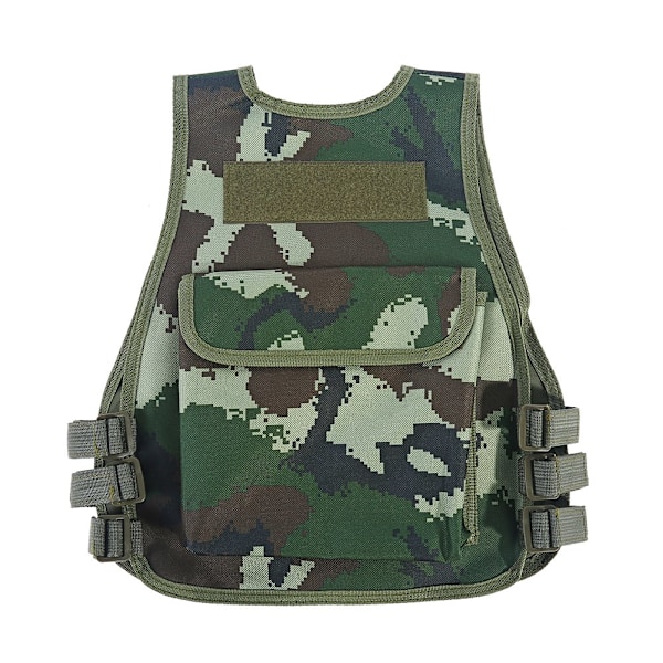 Hot Børn Børn Camouflage Vest til Udendørs Kamp Jagt Spil (Jungle Camouflage S)