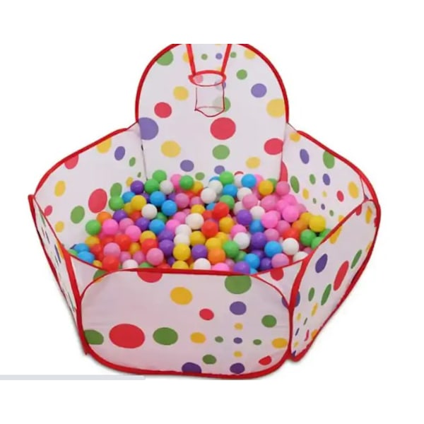 Hopfällbar bollhav för baby, enkel montering med förvaringsväska för småbarn med stort utrymme, slitstarkt lättviktsmaterial främjar säker lek