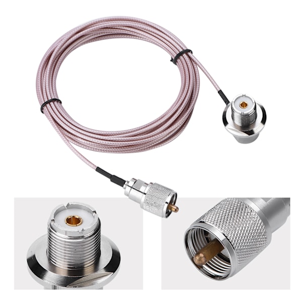 5M 16FT koaksiaalikaapeli UHF PL-259 uros-naaras-sovitin matkapuhelinradioantenniin