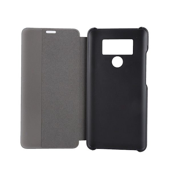 Mobiltelefon Etui Flip Type Etui Smart Sleep Beskyttelsescover til Huawei Mate 10 Pro Sort