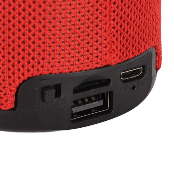 Bluetooth-högtalare Multifunktionell RGB Liten Bärbar Högtalare för Utomhusbruk Hem Resa Fest Röd
