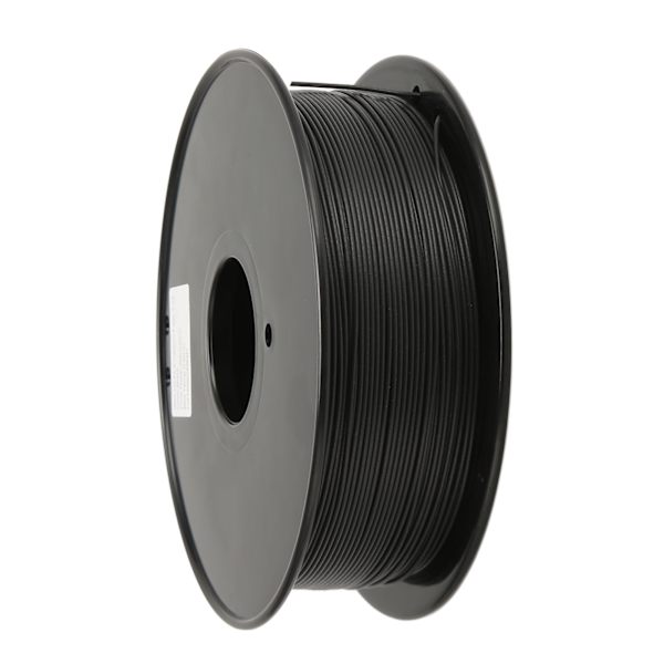 Kulfiber Filament 1,75 mm PLA-rulle 1 kg Spolestørrelse Nøjagtighedsfejl 0,03 mm Udskrivning Mat Filament til 3D-printere Sort