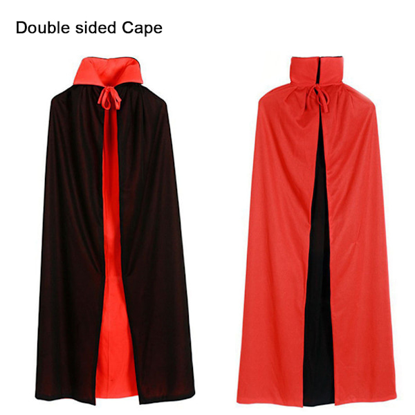 Musta punainen käännettävä mekko Goth Devil Pirate Vampire Demon
