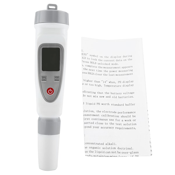 Bærbar Vannfast Digital pH-Meter Tester for Basseng, Drikkevarer og Akvarium