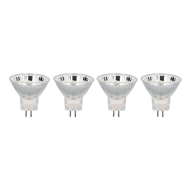 4 kpl MR11 12LED-lamppu 2W 300LM Spot-lamppu Kaksoisnasta B
