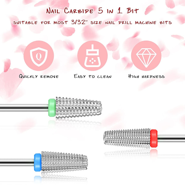 3 st Nail Carbide 5 i 1