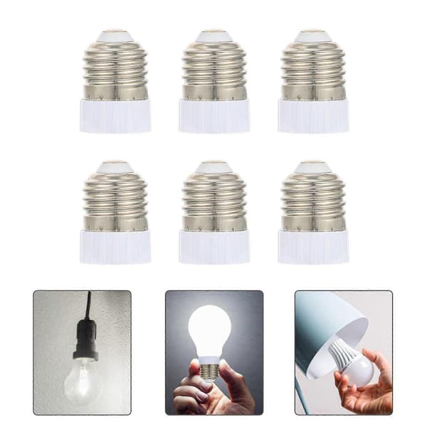 GETIT 6st Lamplampadapter Lampsockelomvandlare Lamphållaradapter (E27 till MR16)