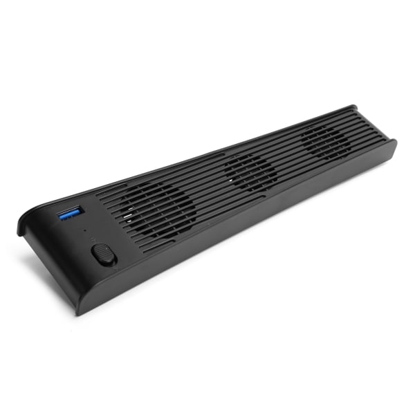 Pelikonsolin jäähdytystuuletin PS5:lle USB-jäähdytin 3 tuulettimella PS5 DE/CDROM-peliemännälle (musta)